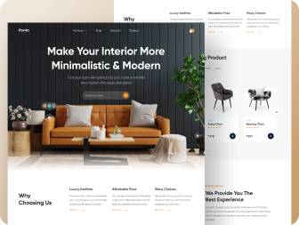 Interior design agency web-site